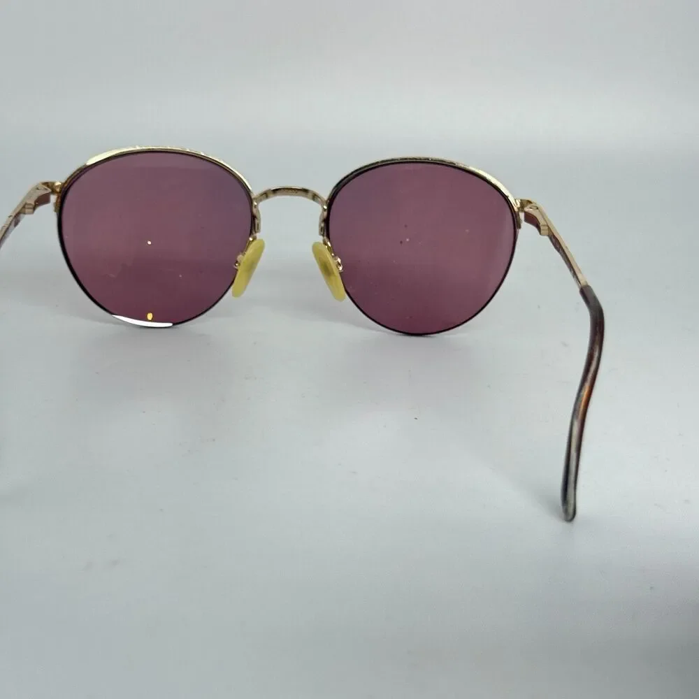 Women's Eyeglasses Luxottica 436 Gold‎ / Bronze Color Italy 47-17-115 H15795